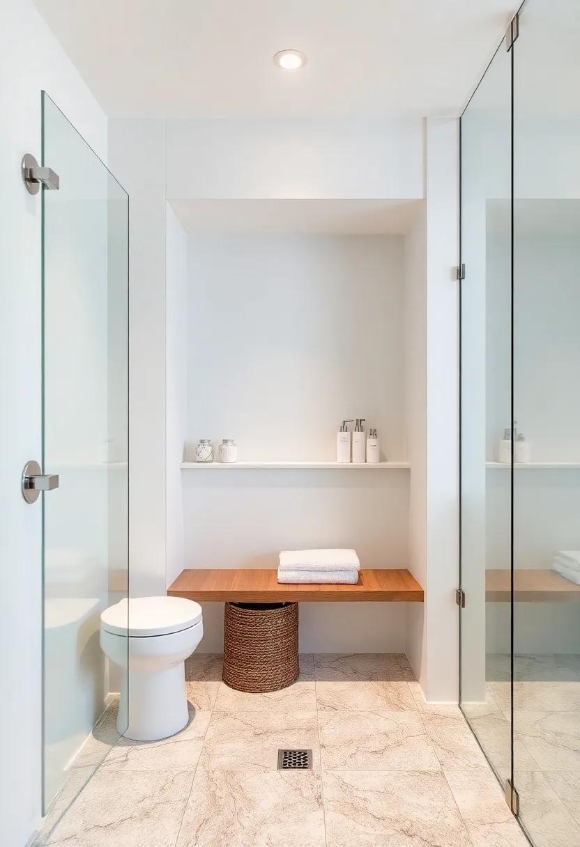 Custom Shower Niches: Design built-in niches in your shower for storing ⁢toiletries stylishly,​ transforming a functional aspect into⁣ a design feature