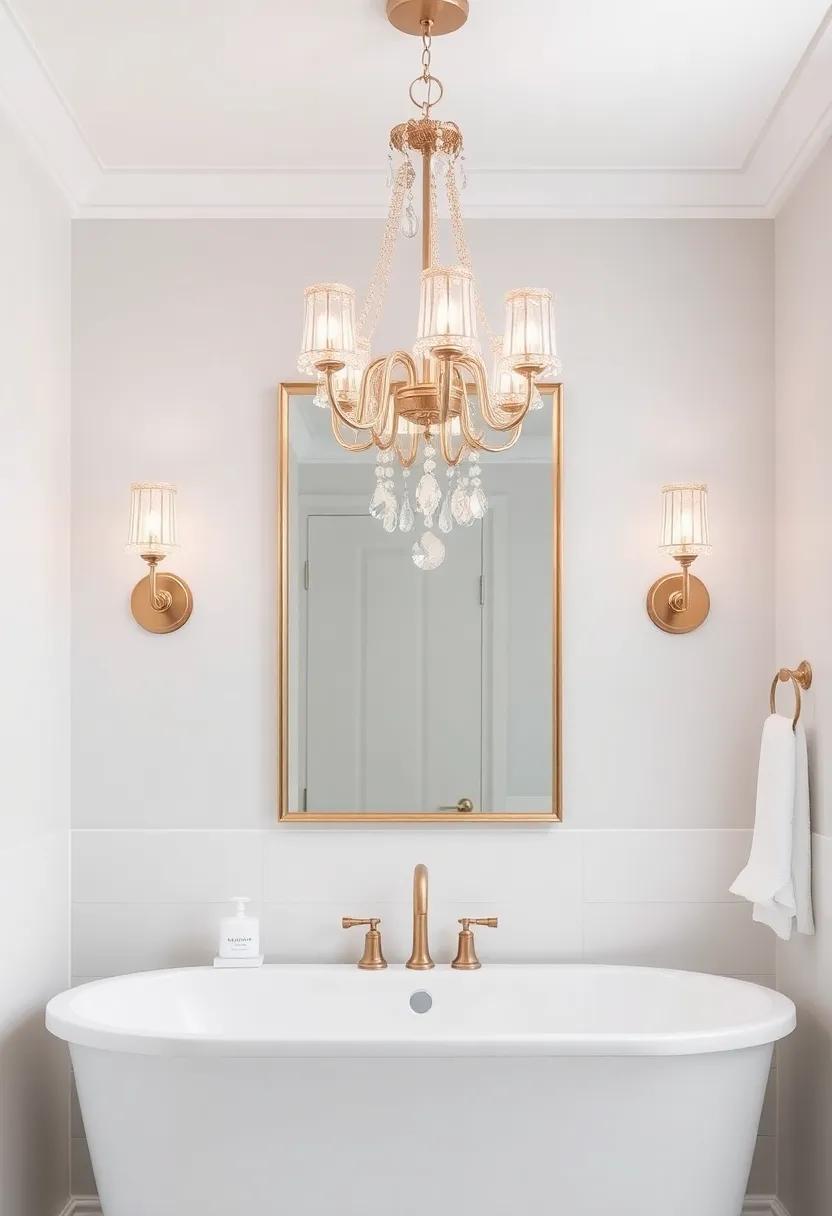 Elegant Lighting Fixtures:​ Swap out standard lights for ​stunning chandeliers or vintage sconces to add a touch of glamour​ and sophistication