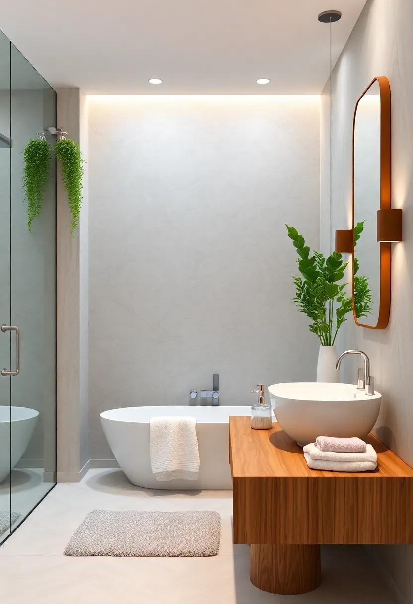 Natural Elements: Incorporate wood​ accents or ‌greenery to⁣ bring a sense of‌ nature⁤ indoors, ⁢evoking a‍ spa-like ambiance