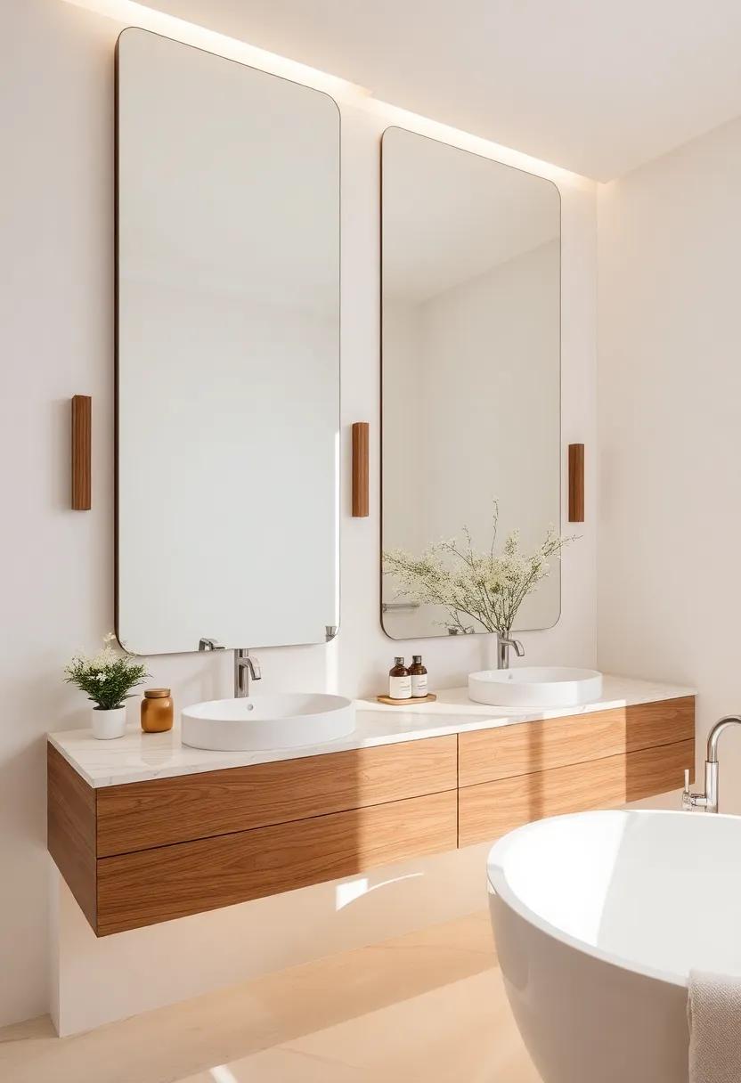 Oversized Mirrors: Install a statement mirror⁢ to enhance light ​and create‍ the⁤ illusion‍ of space while ⁢serving as an eye-catching design element