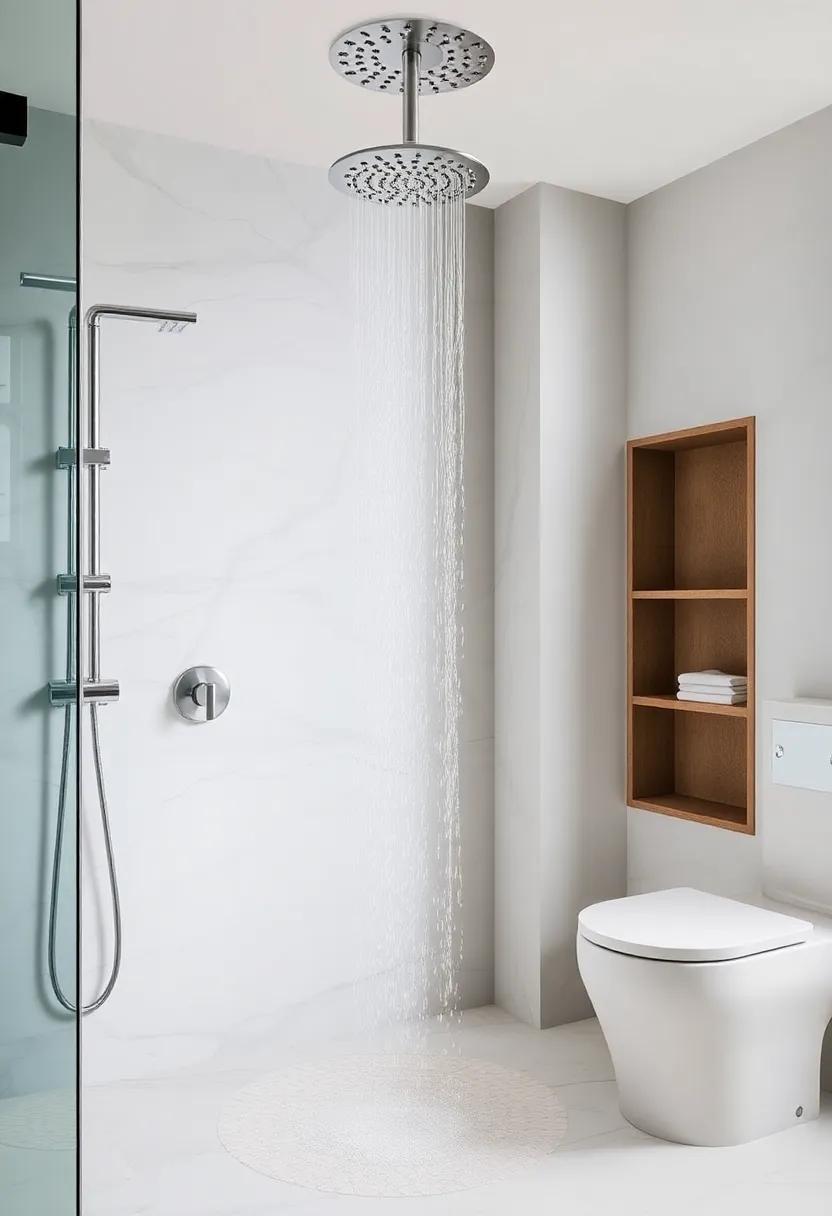 Spa-like ⁤Rain Showers: Create a rejuvenating experience with a ⁣rain showerhead paired with wall-mounted body ⁤jets ⁢for ⁢a tranquil escape