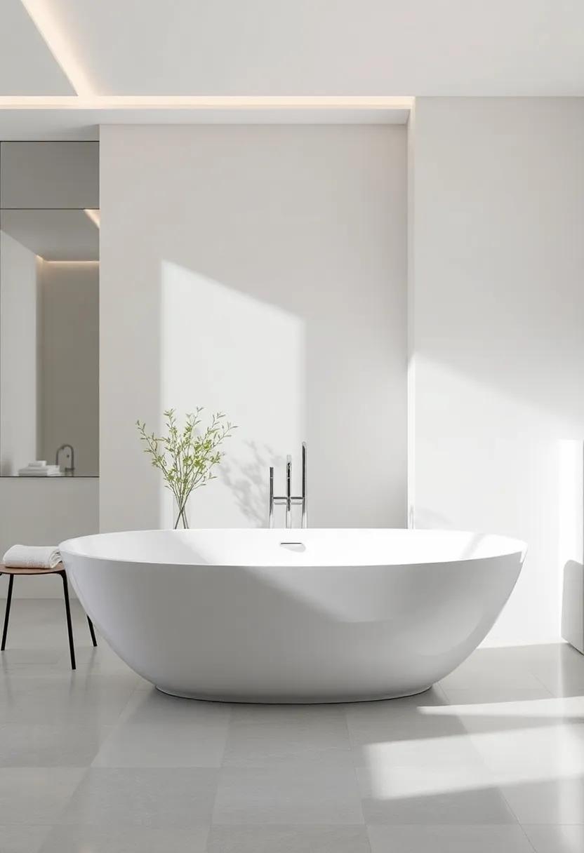 Statement Freestanding Bathtubs: Invest in a sculptural freestanding bathtub that ⁢serves as the⁢ centerpiece of ⁣your bathroom, combining beauty and comfort