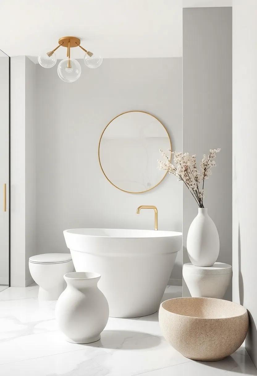 Unique Sculptural accessories:​ Introduce sculptural elements ⁢such​ as vases ​or decorative bowls that double as art ⁤pieces to enhance the ⁢visual interest
