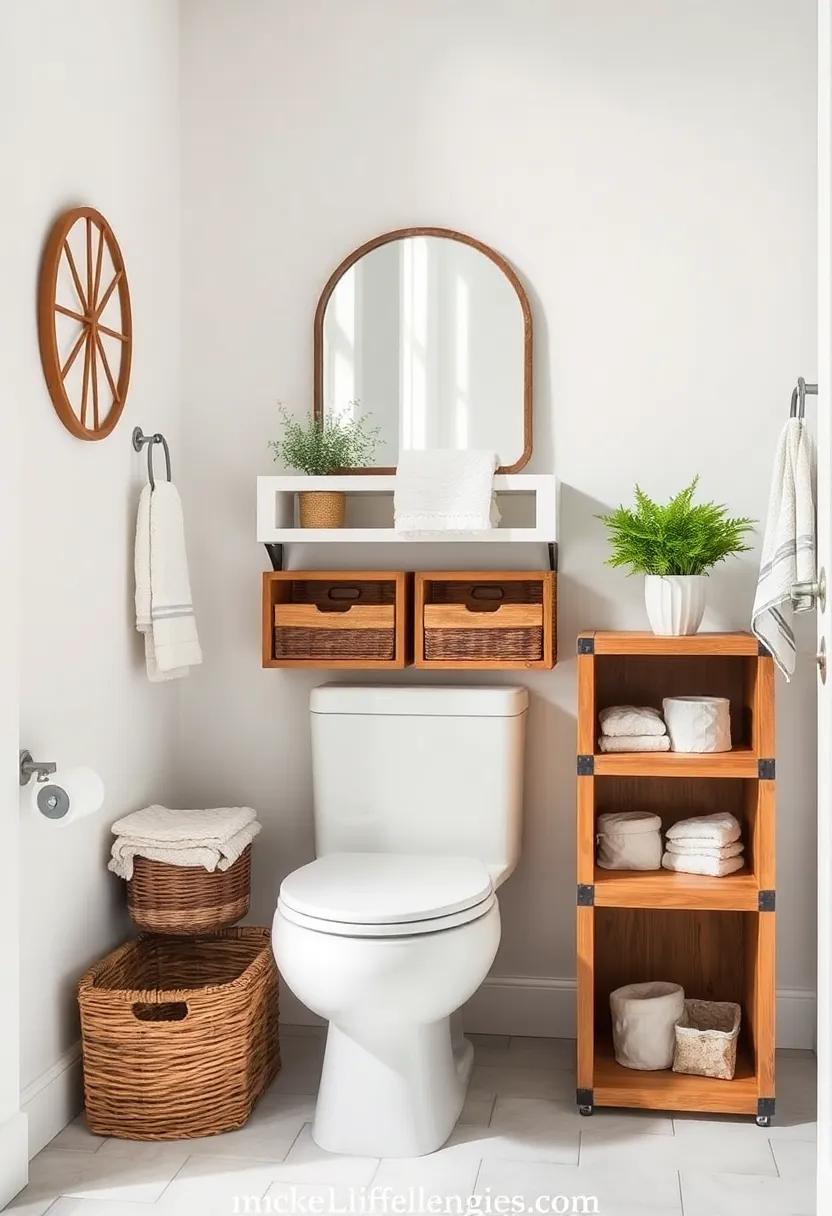 Utilize Functional Storage with Rustic Baskets and Crates for ‌a Clutter-Free Retreat