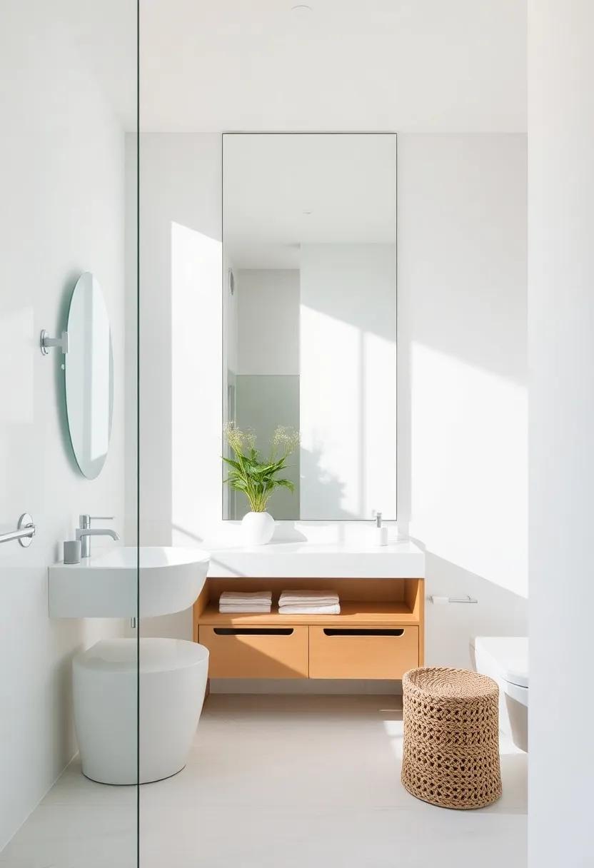 Creative Use of Mirrors to enhance Light and Space in the Bathroom