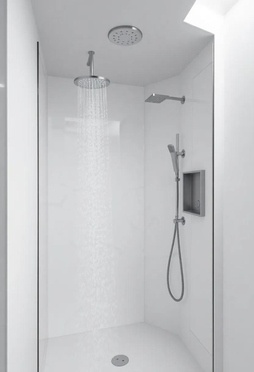 showerhead Variety: Select from rainfall, handheld, or‍ multi-function showerheads for a customized ⁢shower experience