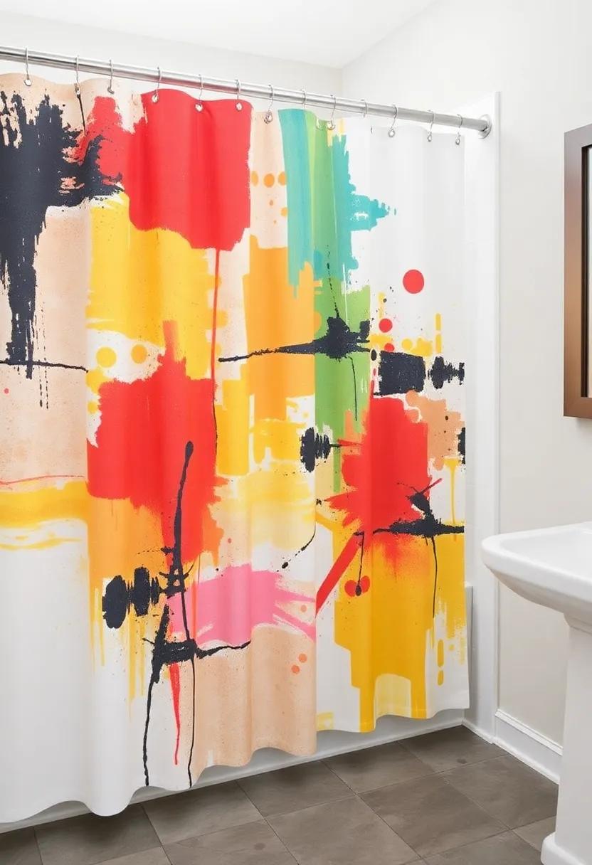 Artistic ⁤Abstracts: Elevate your space ‌with abstract designs that offer a⁤ splash of color and ‌creativity,turning your shower into a canvas ‍of modern art