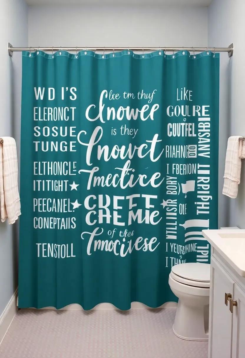 Graphic Typography:⁢ Incorporate bold typography ​with creative ⁤phrases or ⁤words to add an artistic flair‌ and personalize your bathroom decor