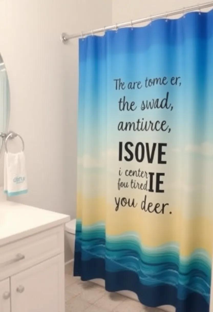 Inspirational Quotes: Start‍ your day on a positive note with a shower curtain featuring ‍uplifting ⁣quotes or affirmations that‌ inspire and motivate