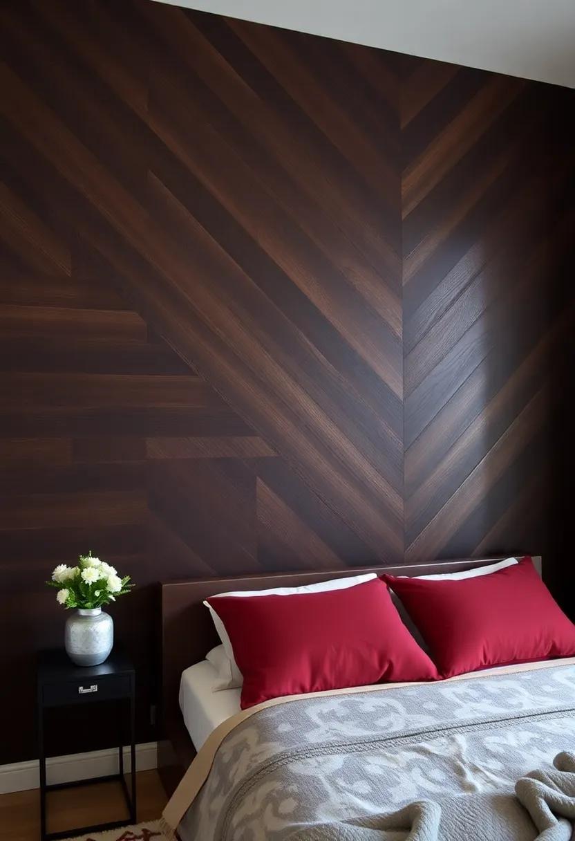 5) A geometric pattern created with dark⁣ wood‌ can add a contemporary flair, drawing the eye ‌and becoming a captivating focal point in⁤ your space