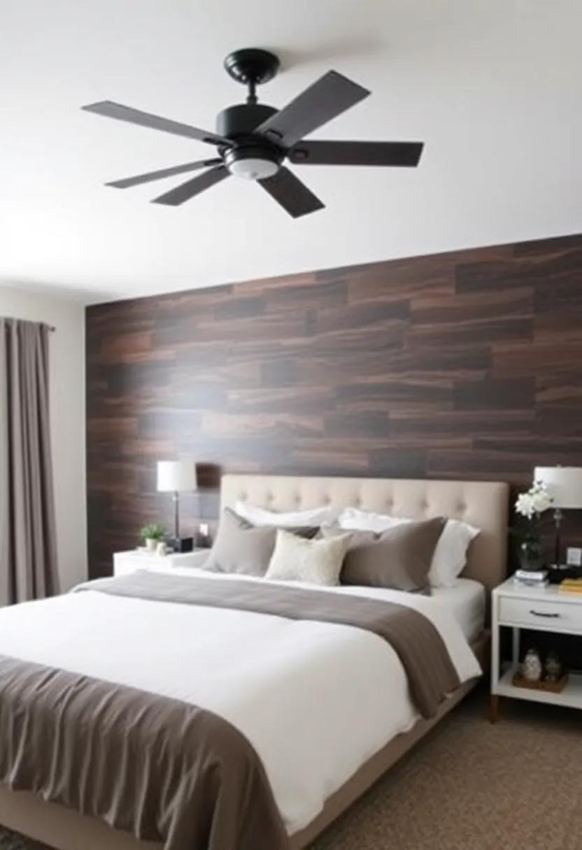 9) A half-wall of dark wood can add interest without overwhelming the space, ​particularly effective when topped with a light, airy wall