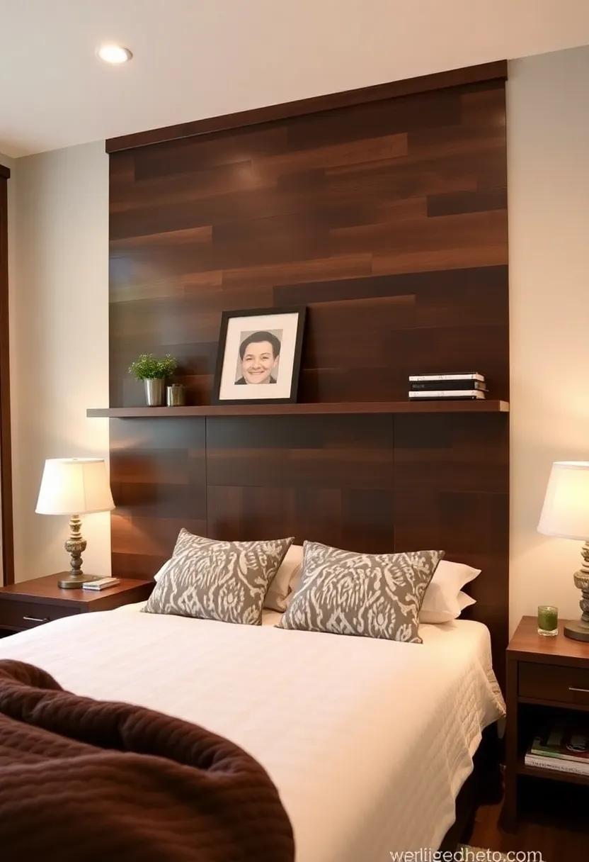 6) ⁣Utilize a dark wood ⁤bookcase as an accent wall, merging functionality with aesthetic appeal, perfect for showcasing​ decor and personal treasures