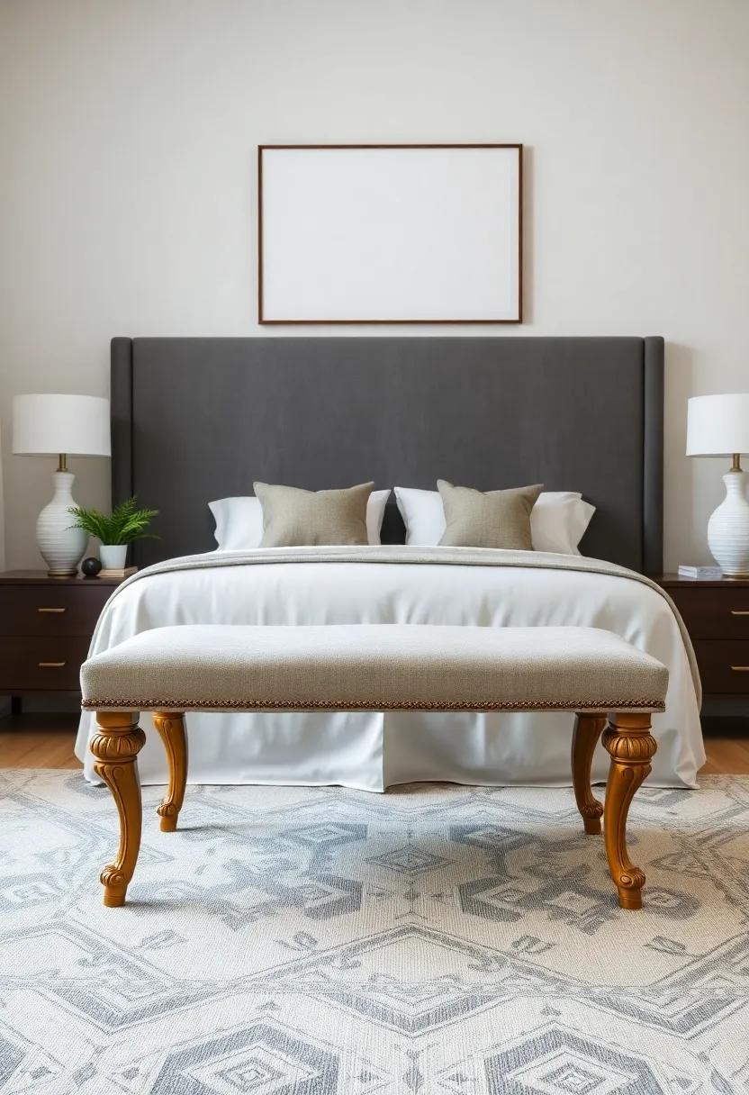Creating⁣ a Focal Point: How a Decorative Bench Enhances Bedroom Design