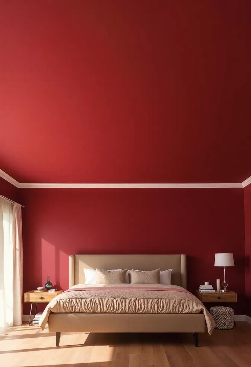 Rich ​burgundy: For a touch‍ of drama,consider a deep​ burgundy ceiling that enriches the overall ⁤decor and adds warmth