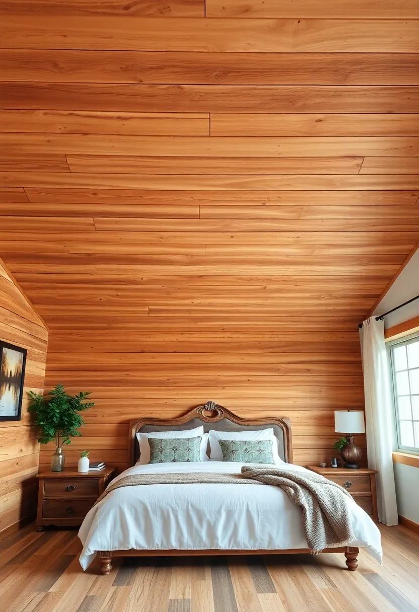 Rustic ⁤Wood Planks: Exposed wooden planks add a charming rustic touch, creating a cozy cabin feel in your bedroom