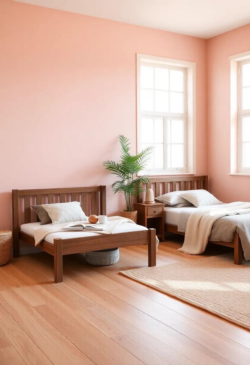 Blush Pink: ⁤A soft blush‌ acts as a romantic touch for your bedroom; it​ harmonizes‍ beautifully with‌ both light⁤ and dark wooden furniture, adding ⁣a gentle warmth