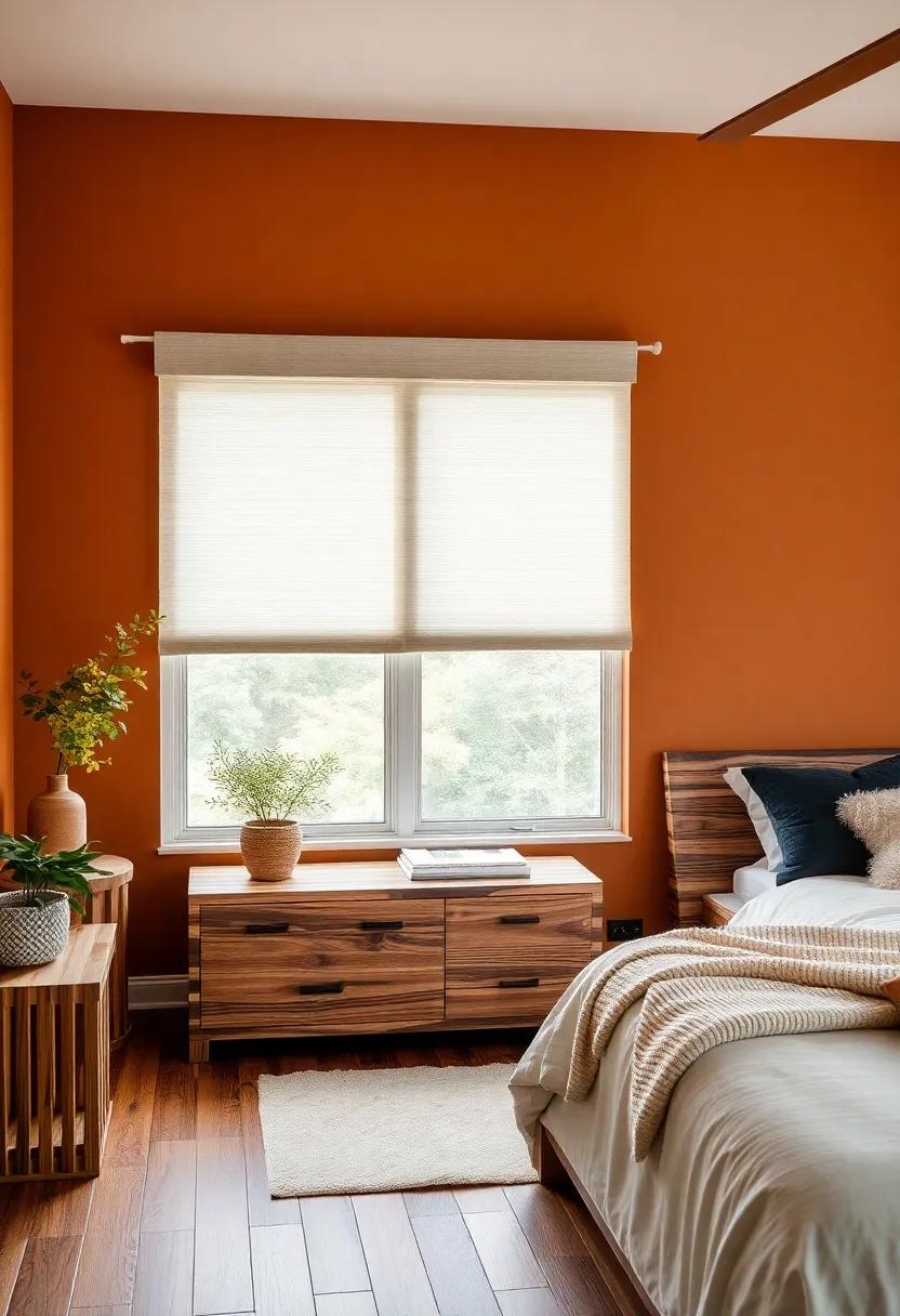 Burnt Umber:‌ A rich burnt umber ‌creates an ‍earthy vibe that blends harmoniously with wooded textures, making it ⁤an ideal choice ⁣for a​ cozy retreat