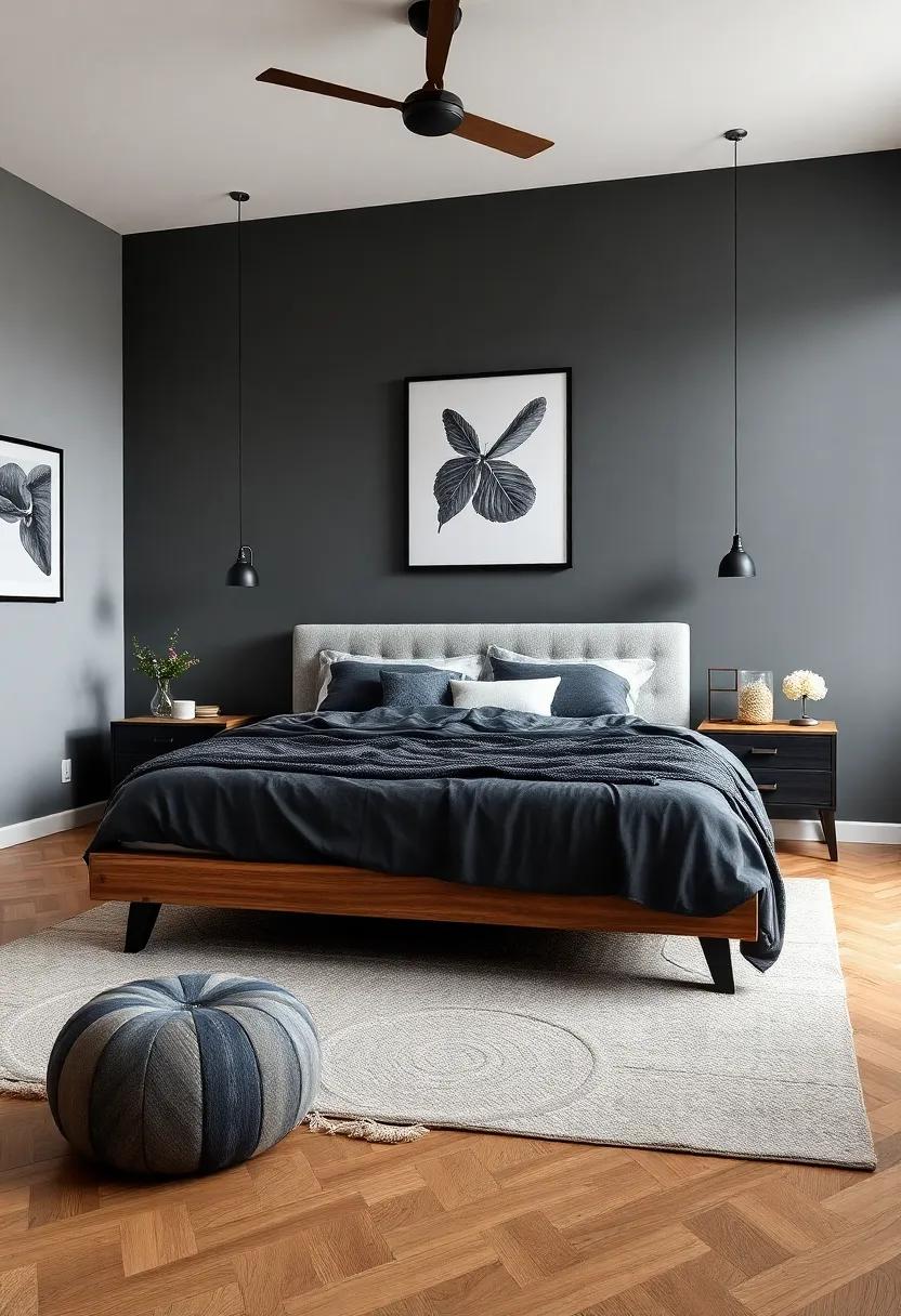 Charcoal⁣ Gray: for⁤ a modern touch,‌ choose charcoal gray; it provides a ​striking contrast with warm wood tones, creating ⁤a chic yet cozy atmosphere