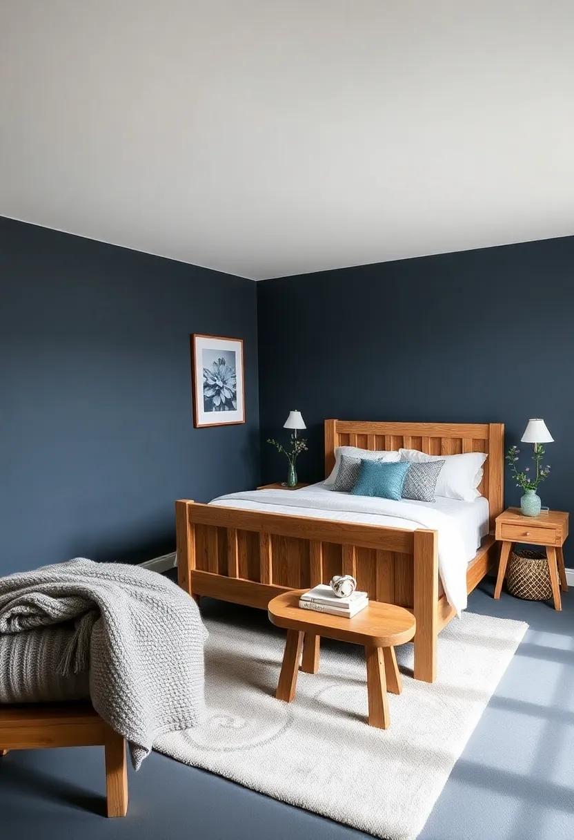Slate Blue: ⁣with its‍ moody ‌elegance, slate blue⁢ offers sophistication and tranquility, making it an ideal ‍backdrop for rustic wooden accents