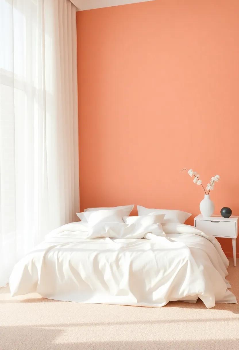Creating a Calm Atmosphere with Soft Peach and Coral gradients