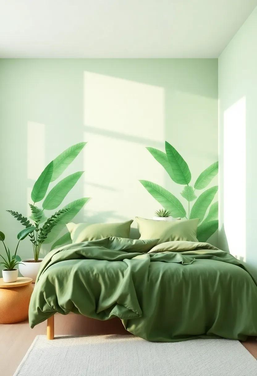 Lush Jungle Greens Transitioning to Light Mint for Freshness