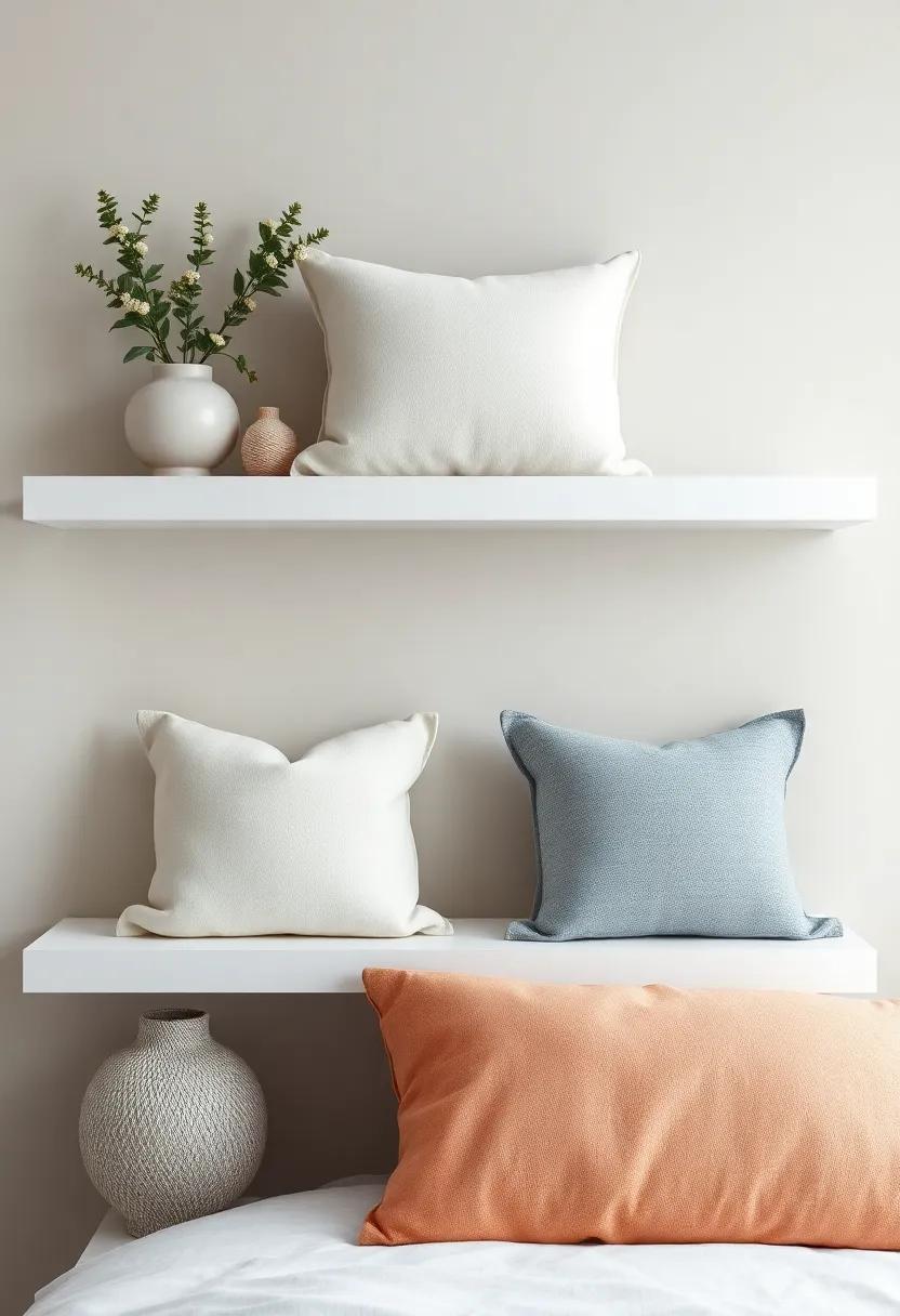 Accent Pillows on Shelves: A ⁣New Dimension in Decor