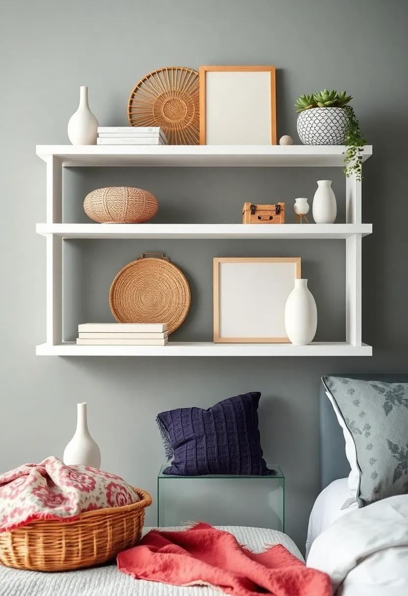 Reimagining Shelf Decor: Incorporating​ Handmade Textile Pieces