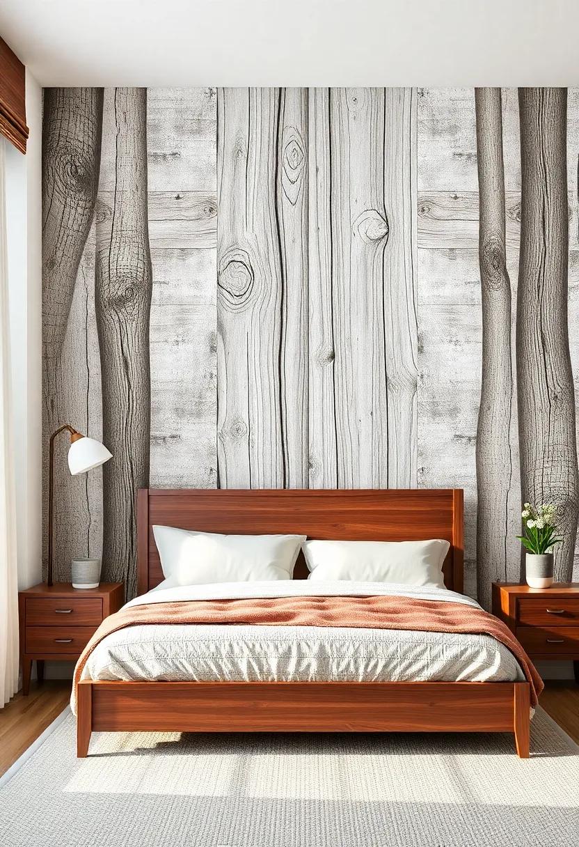 Whimsical Wall Decals: Choose removable wall decals that mimic wood textures or patterns, offering a cozy, playful atmosphere without⁢ commitment