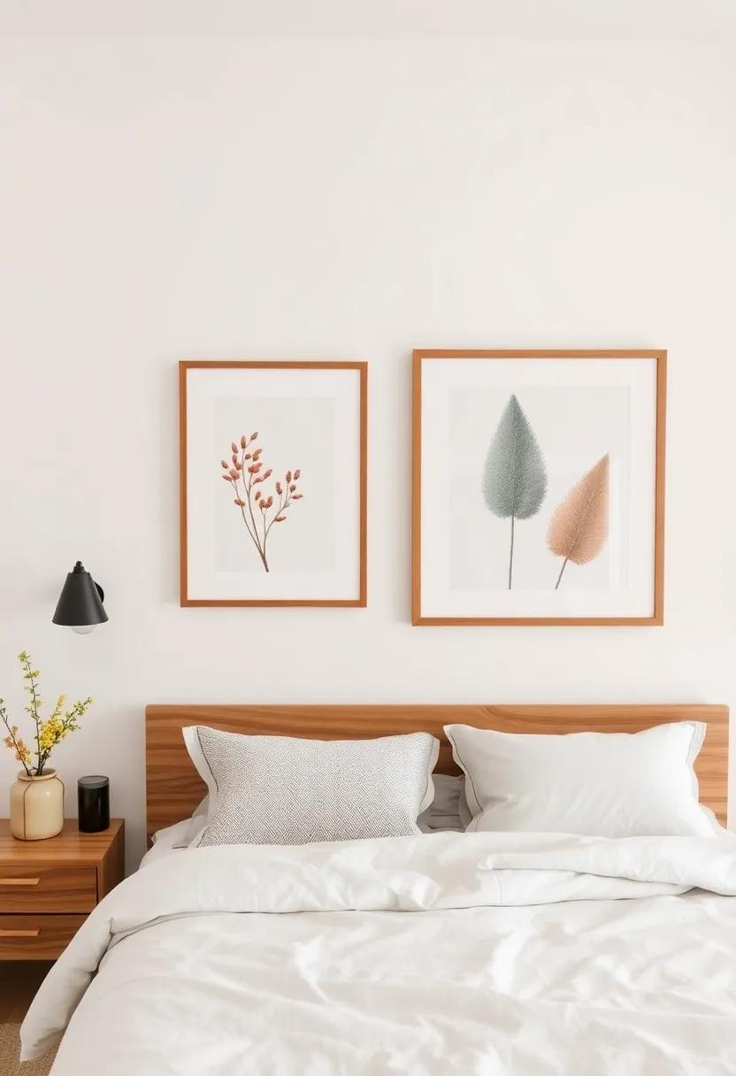seasonal Art Swaps: Create a dedicated space for rotating seasonal artwork, framed in warm wood to keep ⁣the ​feeling fresh ​and inviting