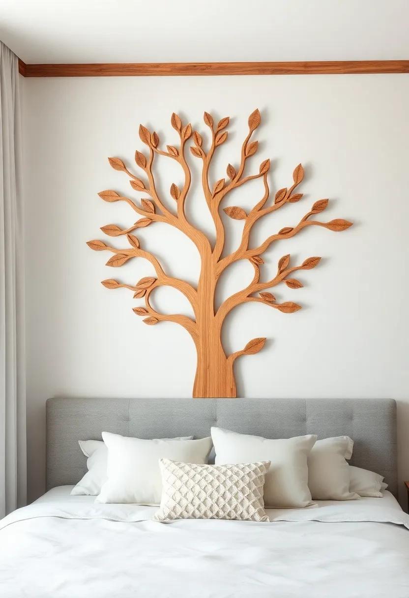 Family Tree: Display a⁢ wooden family tree sculpture on your wall, ⁣uniquely representing love and ‍connection‍ while enhancing your cozy vibe