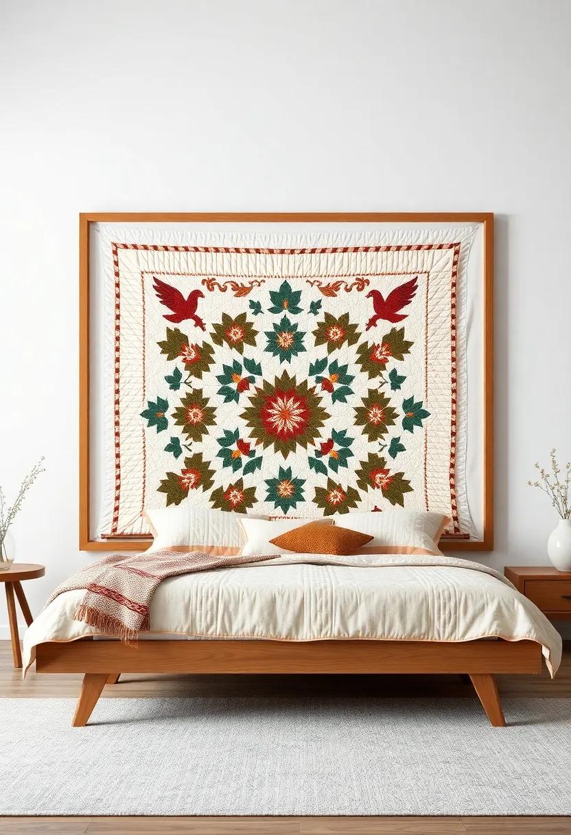 Framed Quilts: Hang a ‌beloved quilt as wall art in a ⁣wooden frame, showcasing‍ craftsmanship while celebrating warmth and nostalgia
