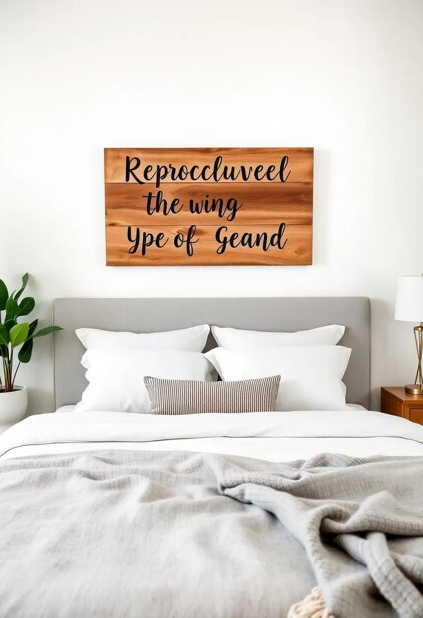Repurposed Wood Signs: Source reclaimed⁢ wood to create⁣ custom signs with meaningful⁢ quotes, perfect ⁣for‌ gifting or a personal touch in your space