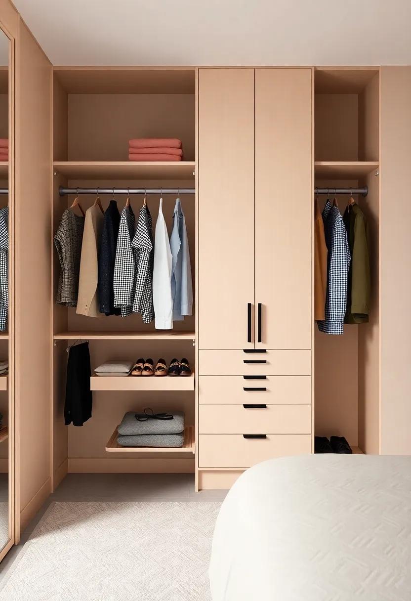 Color Coordination: Aesthetic Appeal in Organized Wardrobe Systems