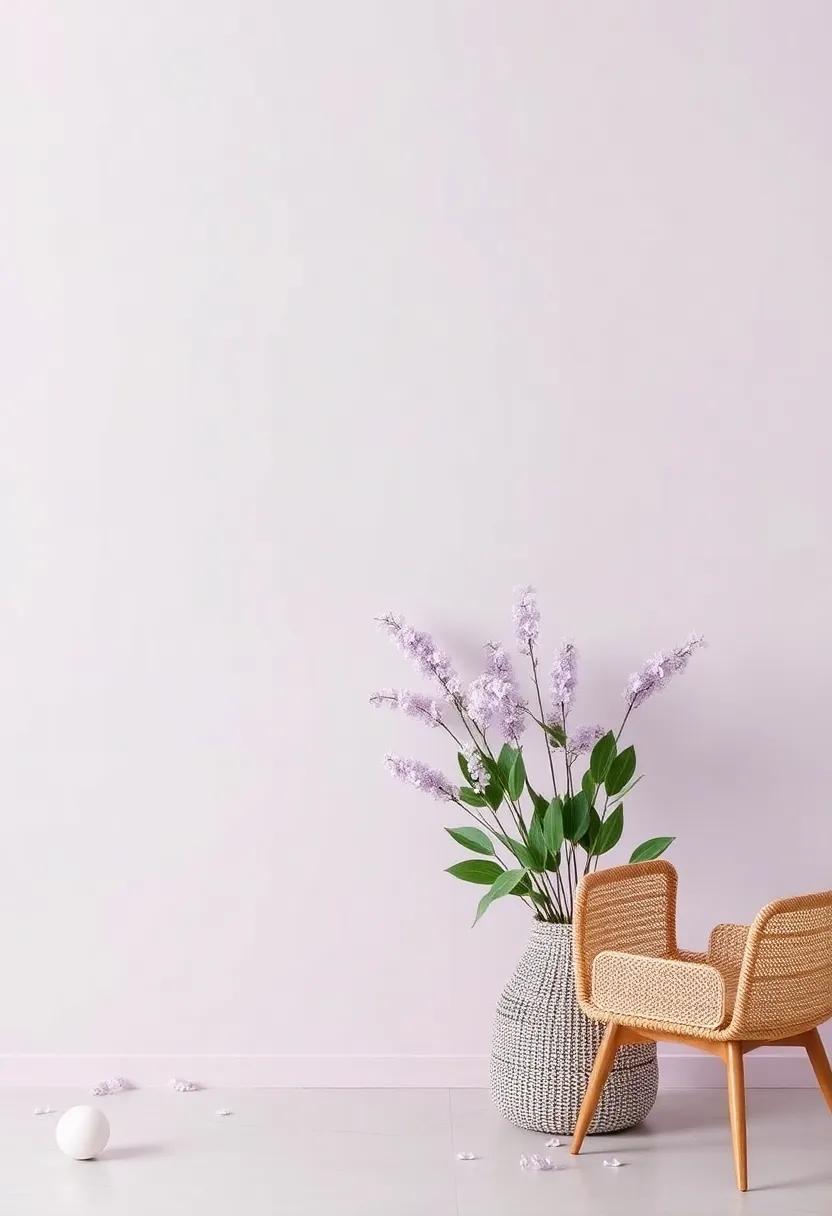 Artful Expressions: Using Lavender and Gray ⁢in wall Decor