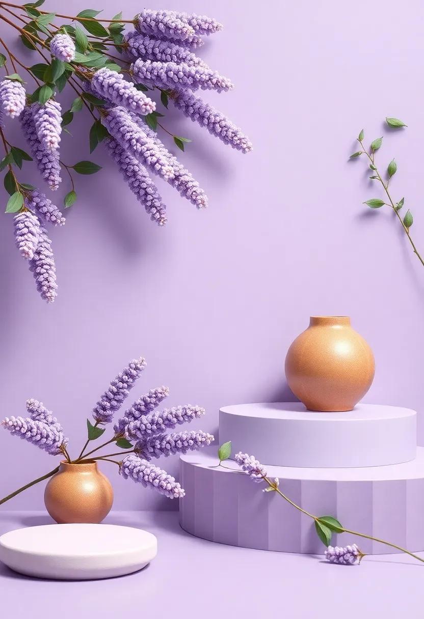 Incorporating Natural Elements to Complement Lavender Shades