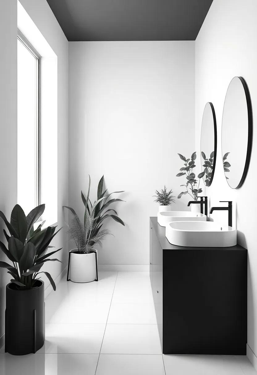 Plants in ‍Monochrome: Choosing Greenery that Compliments the Black and White Palette