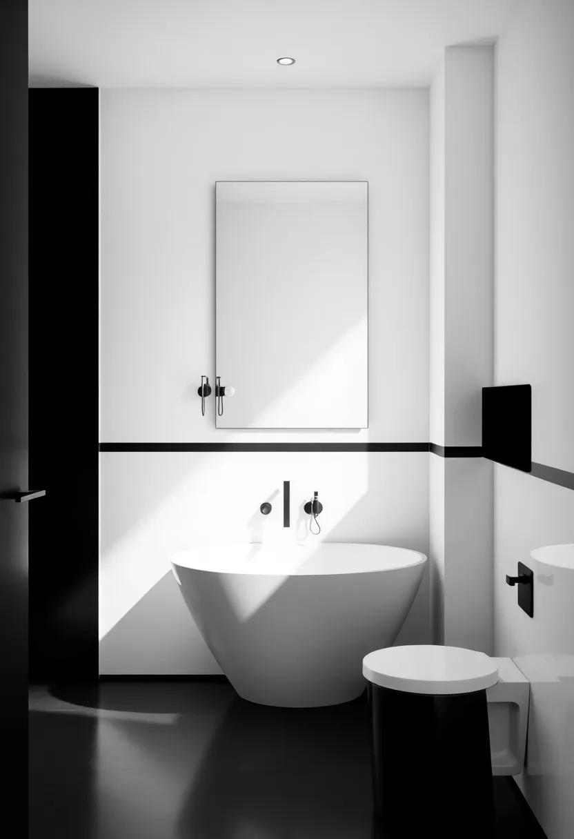 White Walls ‌and Black Accents: Balancing Light and Shadow for Visual Harmony