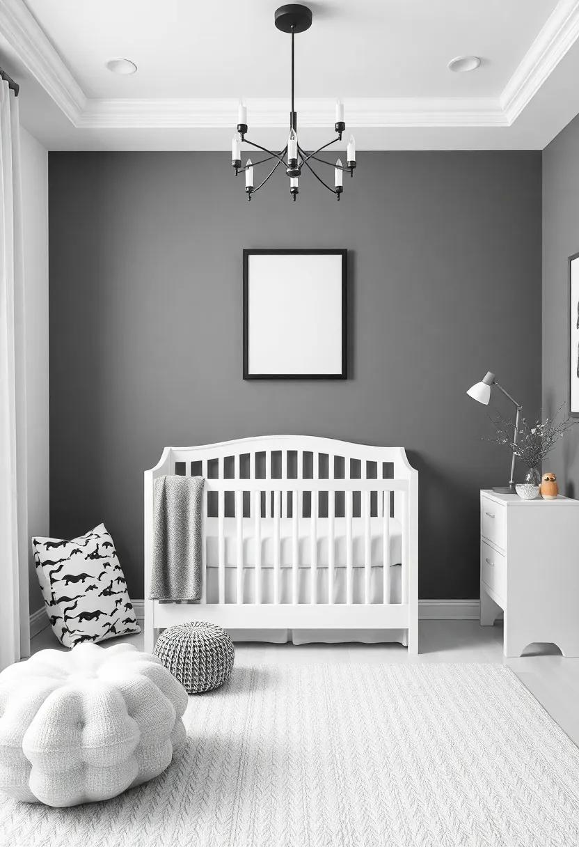 Elegant Furniture Choices ‍That Elevate Your Black and White Nursery Space