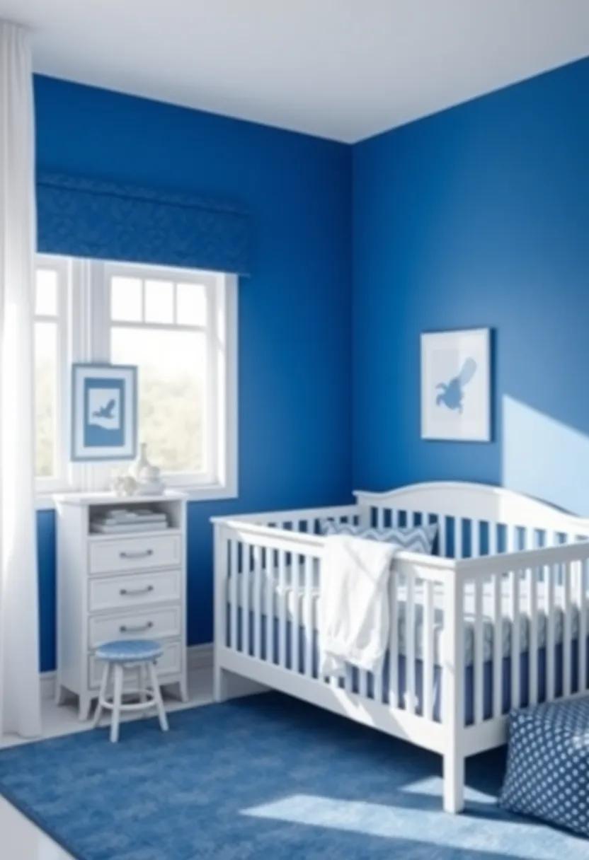 Balancing Blue and White with Pops of Color for Dynamic ⁢Visual Appeal