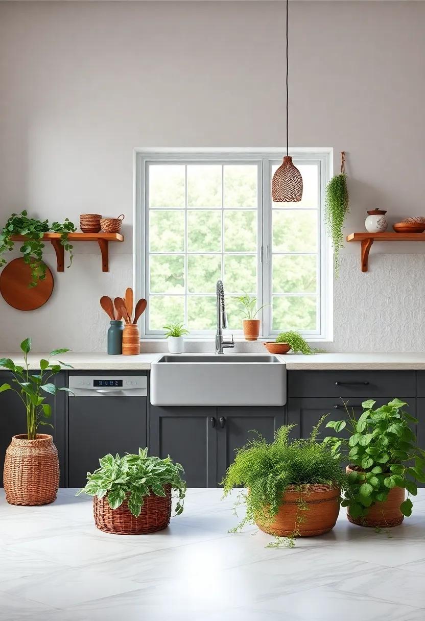 Bringing the Outdoors In with Herb Gardens and Greenery