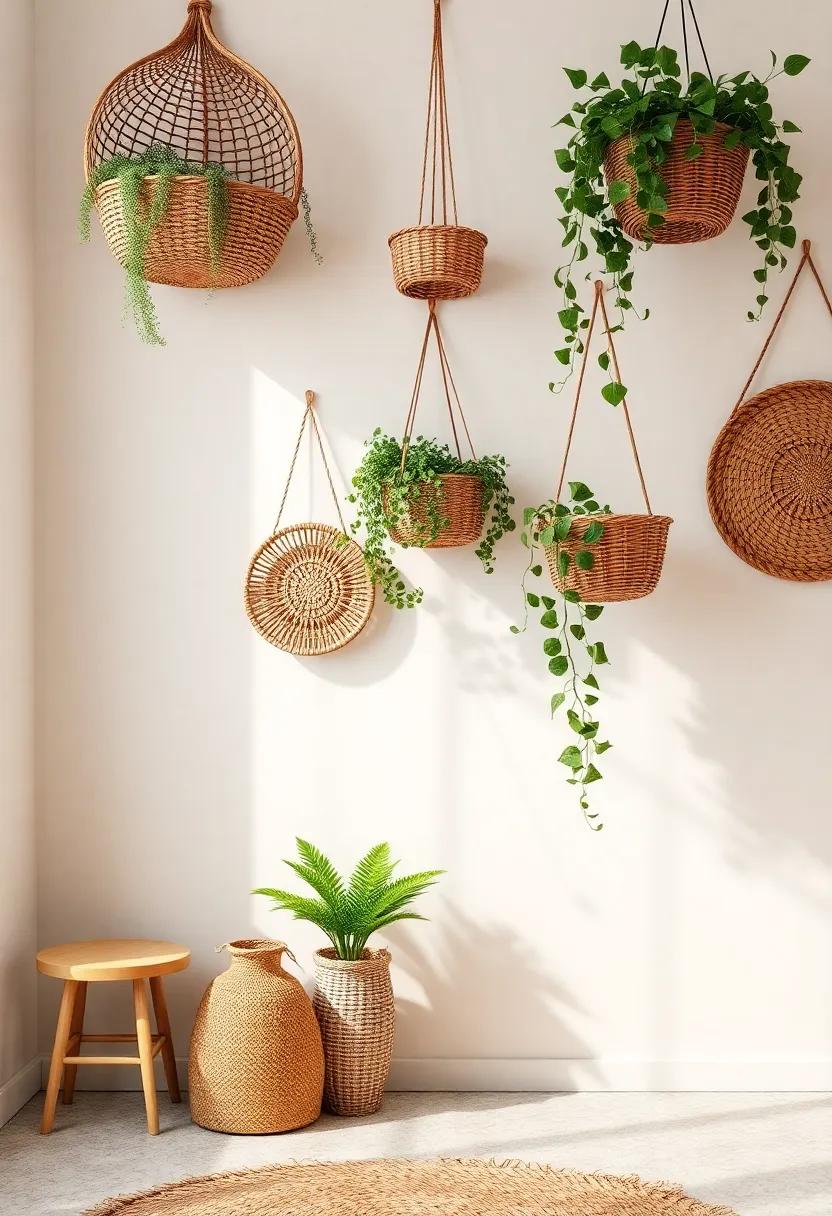 Elevating Vertical Space with ⁢Hanging Baskets and Greenery