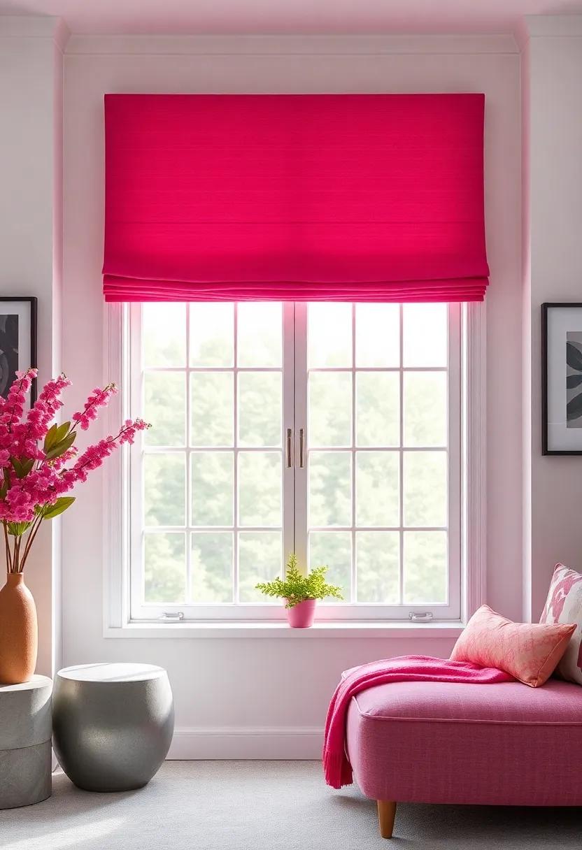 fuchsia Window ⁤Treatments: ​Framing Your ⁤Views with Colorful Elegance