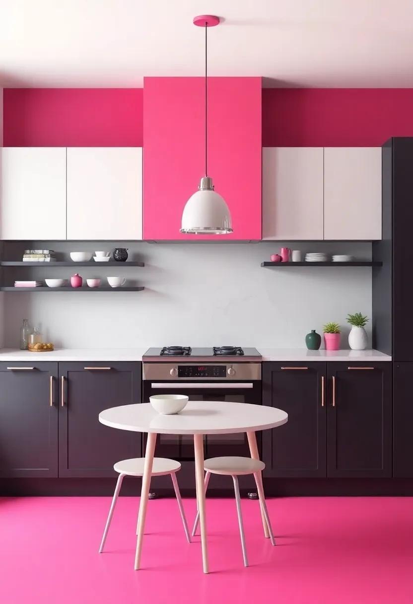 Fuchsia Kitchen elements: ⁣Infusing Boldness into Culinary‍ spaces