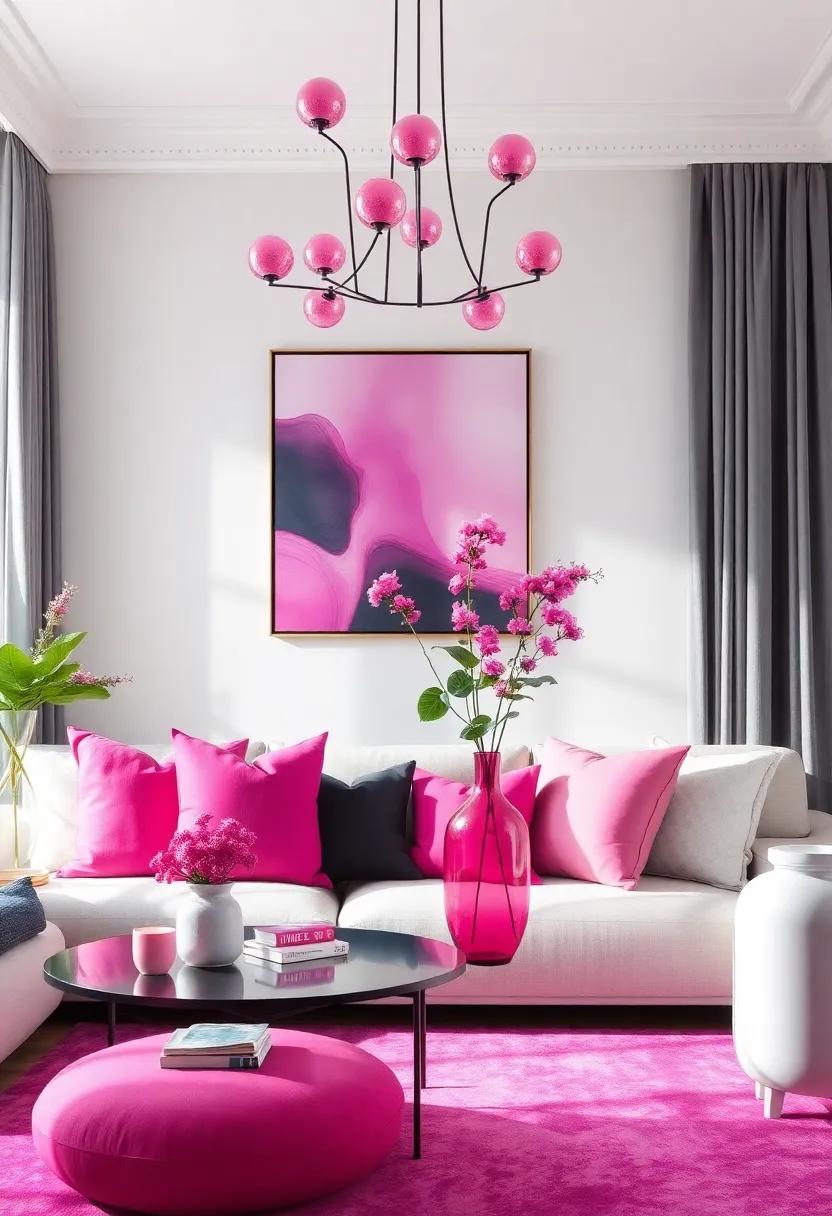 Accessorizing with ‌Fuchsia:‌ From ​Pillows to Vases,Infuse Color with Style