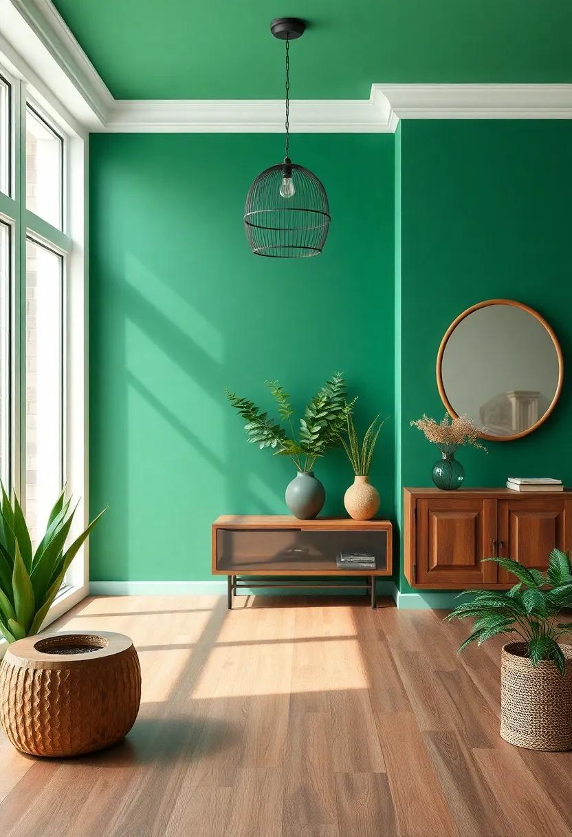 Emerald ​Green and rustic​ Brown: ​For a more dramatic‍ effect,combine deep emerald with rich,rustic ⁤browns to add sophistication and depth