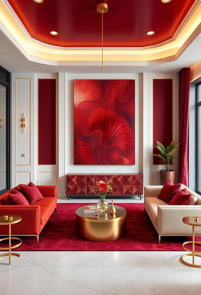 Embracing‌ the⁤ Richness​ of Burgundy ⁤and Gold​ in Living Spaces