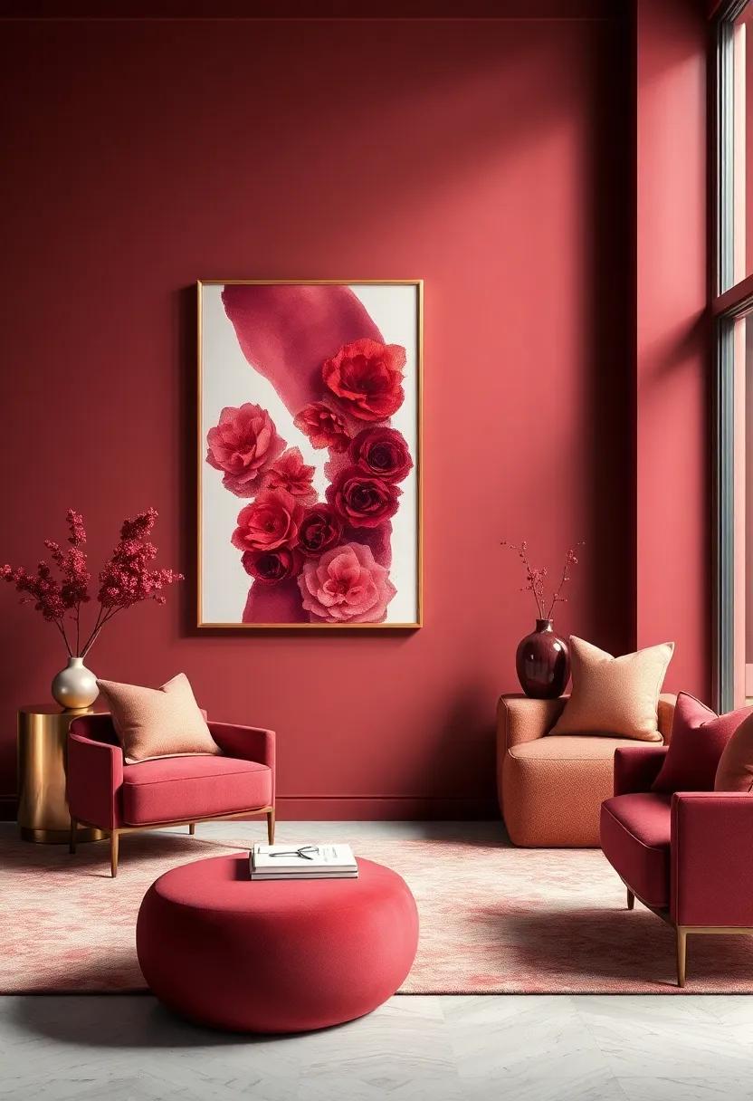 Artful Displays: Integrating Burgundy Artwork into Your ​Decor