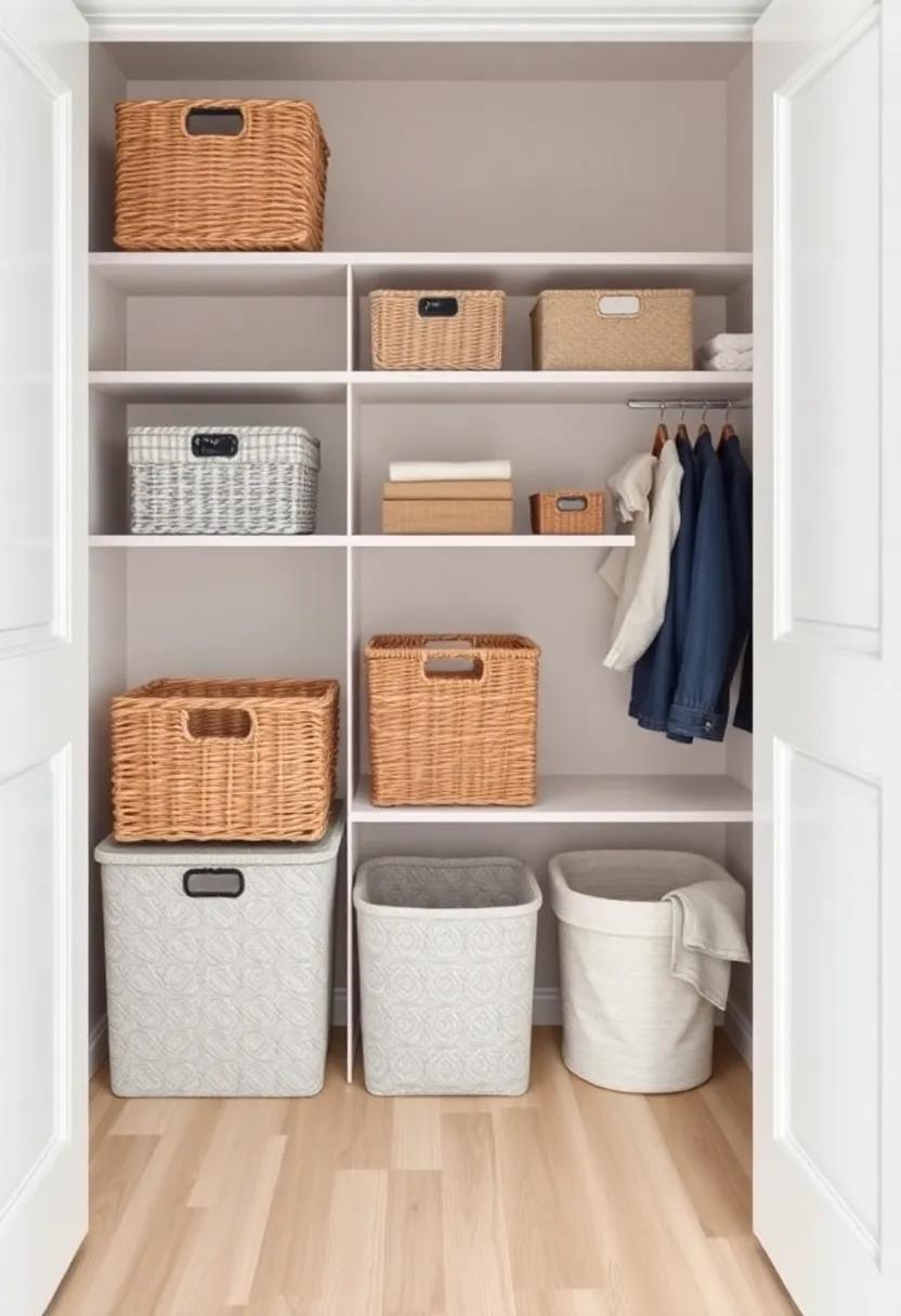 Utilize Baskets⁤ And Bins For stylish And organized Closet Solutions