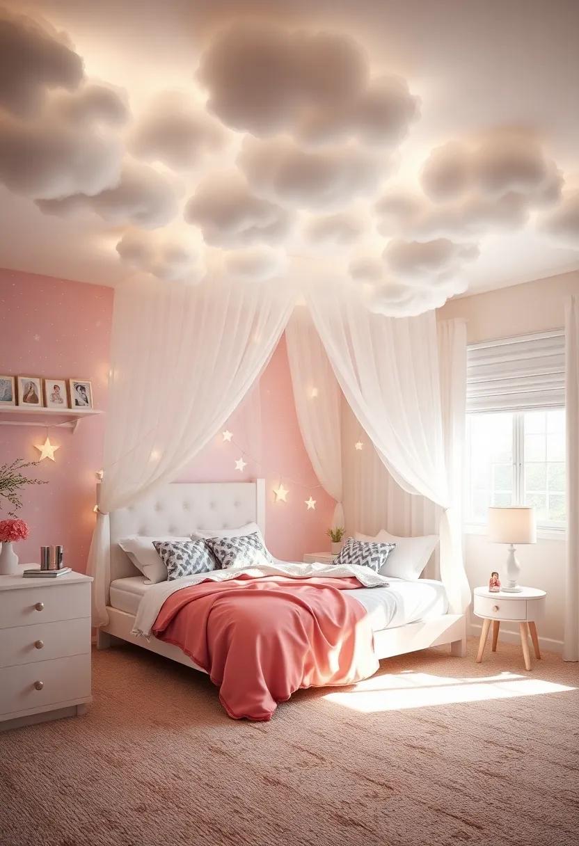 Elevating Sleep spaces: Dreaming Under Canopy Beds with Starry Themes