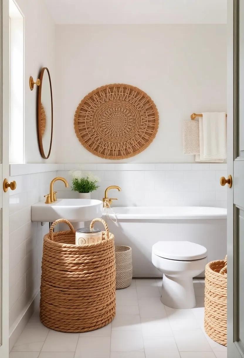 Adventurous Textiles: Integrating Rope-Handled Baskets⁤ for Stylish⁣ Storage